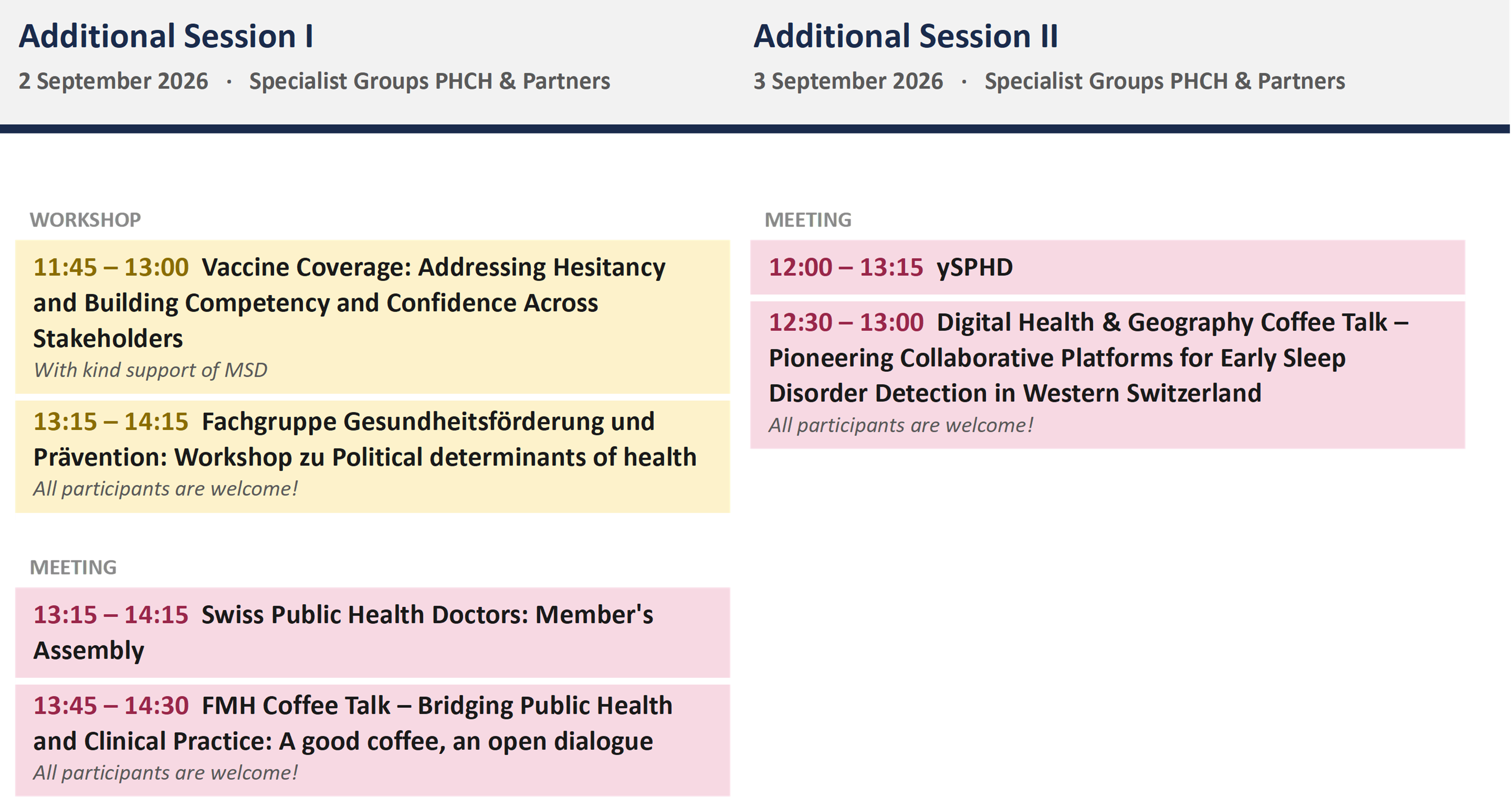 Bild Additional Session